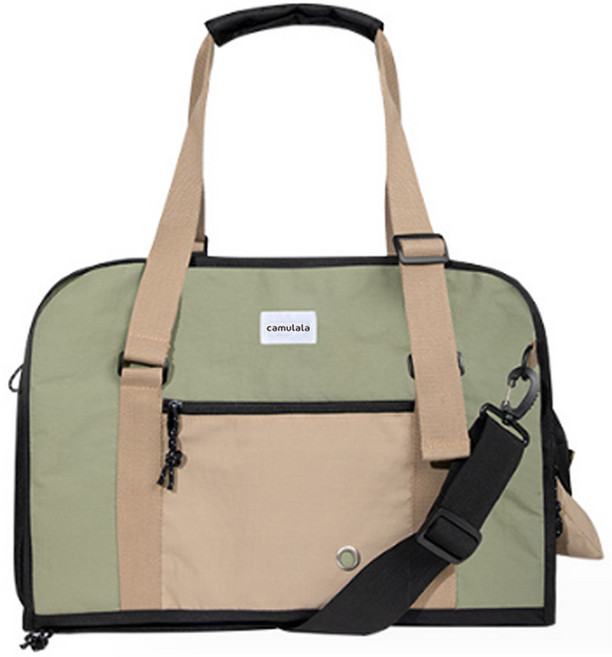 카무라라 반려동물 숄더백, 그린, 1개