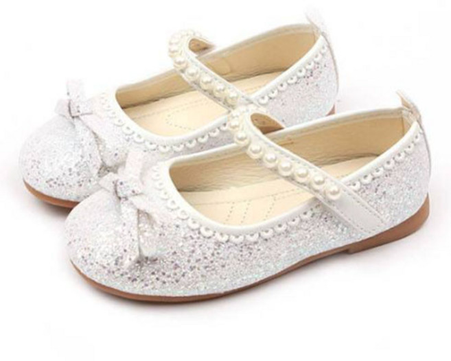 루루슈 여아용 라라리본진주플랫 구두 RA127