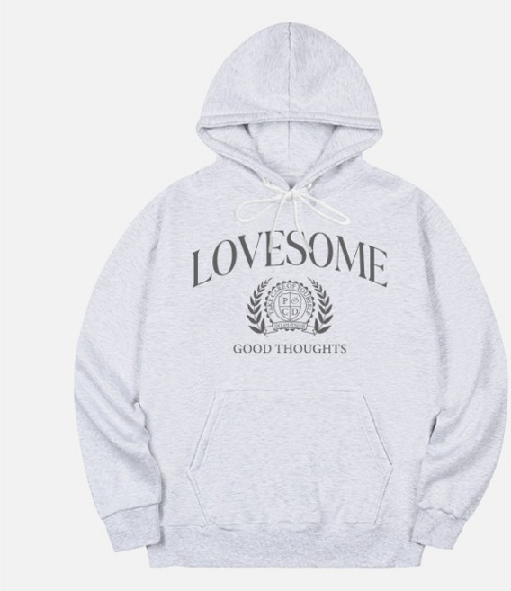 에어플레인 러브썸 오버핏 후드티