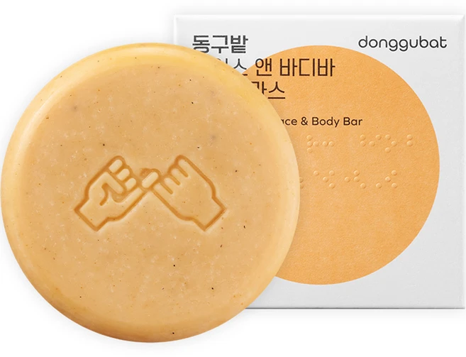동구밭 페이스 앤 바디바 클렌징 비누 레몬그라스, 120g, 1개입 - 쿠팡
