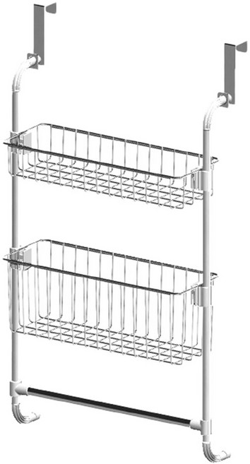 포에타 스텐 문걸이 선반 2단, 화이트, 1개