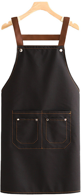 알로데 무드나잇 베이직 미술 앞치마, TYPE01포켓 블랙