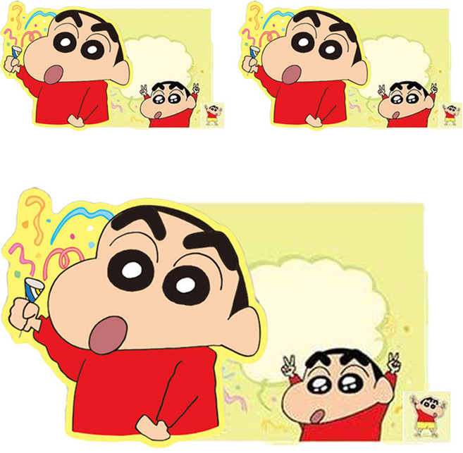 짱구 모양카드, 폭죽짱구, 3개