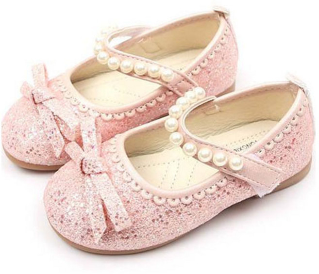 루루슈 여아용 라라리본 진주플랫구두 RA127