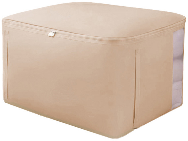 리빙공감 대용량 의류 이불 수납 정리 파우치, 아이보리, 1개