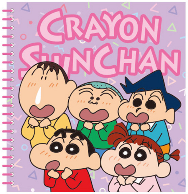 플라잉웨일즈 짱구는못말려 컬러 스프링 노트, 프렌즈, 1개