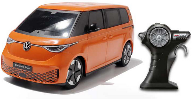 마이스토 1:24 폭스바겐 일렉트릭 버스 RC 완구, 오렌지, 1개