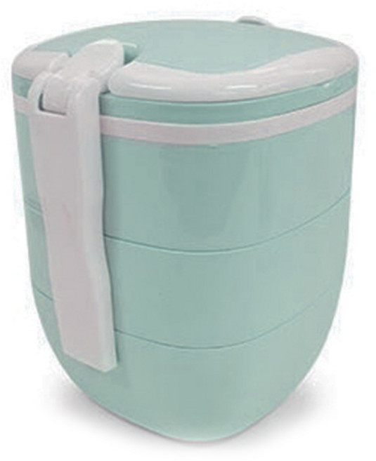 플라팜 캔디 찬합 3단 도시락통, 민트, 1개