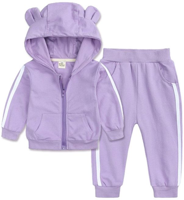 조이멀티 엠케이 아동용 슬림라인 파스텔 조거 집업 상하의 세트