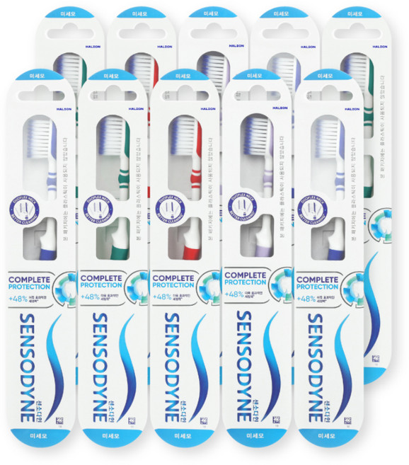 센소다인 컴플리트 프로텍션 복합모 칫솔 랜덤발송, 1개입, 10개
