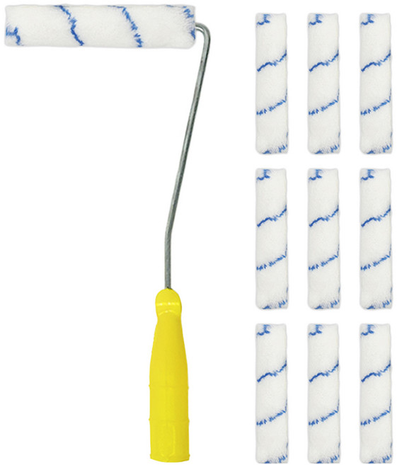 월드크린 페인트 롤러대(100 x 360 mm) + 리필(150 x 40 mm) 10개, 1세트