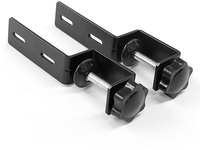 타공판닷컴 책상거치대 레벨러 2p + NEW 브라켓 2p + 볼트너트 2p, 1세트, 블랙