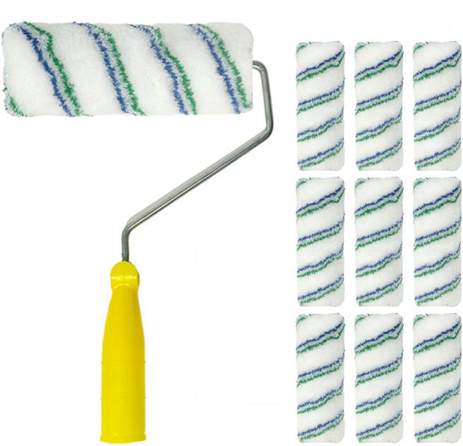 월드크린 페인트 롤러대 165mm + 리필 175mm 10p 세트, 1세트