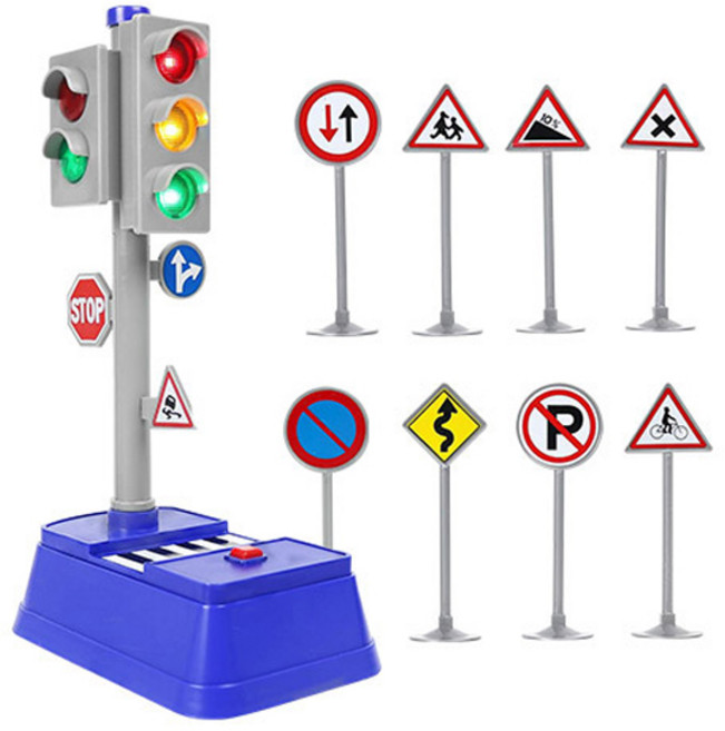 Kes.B 迷你紅綠燈9件組, 混合色, 1套