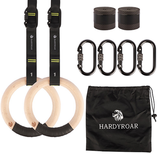 하디로어 프리미엄 우드 짐링 세트, 혼합색상, 1세트