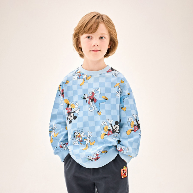 젤리스푼 아동용 디즈니 미키와 친구들 프렌즈 투게더 맨투맨 티셔츠