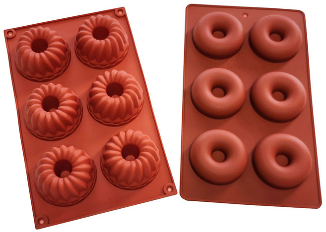 베스톰 구겔호프 도넛 몰드 2종 세트, 브라운, 1세트
