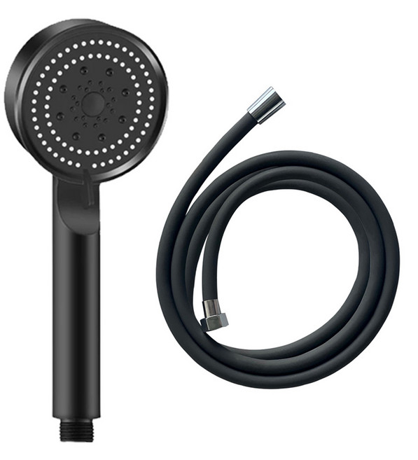 코시나 메가 메가수압 5단조절 온오프 샤워기 + 실리콘 샤워호스 2m 세트, 1세트, 그레이