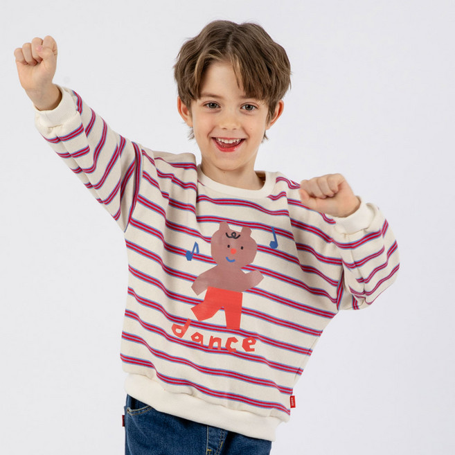 오즈키즈 아동용 신나는베어 맨투맨 티셔츠