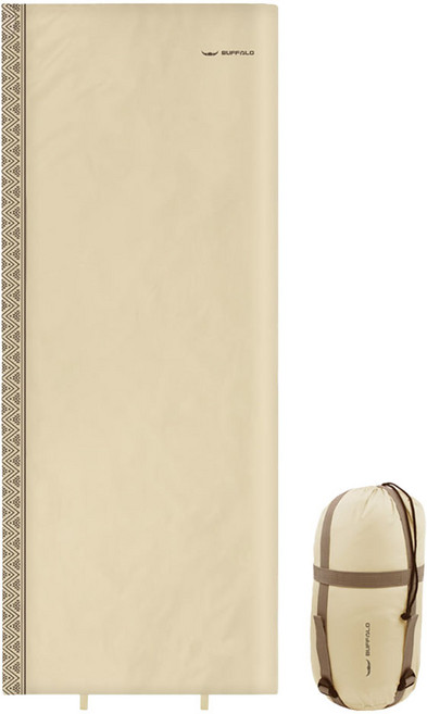 버팔로 버쿠 경량 침낭이불 + 압축가방 세트, 베이지, 1개