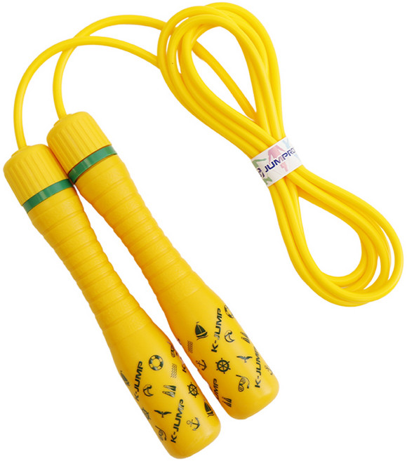 김수열줄넘기 뉴롱키 K jump 어린이 줄넘기 SY-004, 노랑, 1개