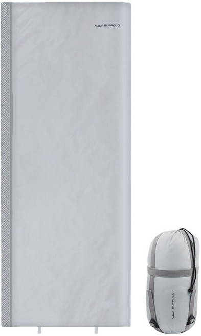 버팔로 버쿠 경량 침낭이불 + 압축가방, 그레이, 1세트