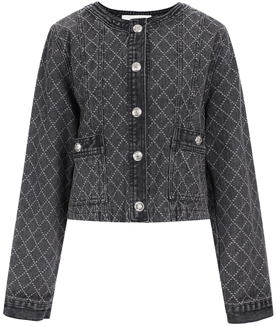 Paige Flynn 女款菱格丹寧夾克 F3AJK004A