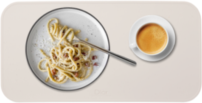 디아르 플래티넘 실리콘 방수 브런치 식탁매트, 오트밀베이지, 39 x 19.5 cm, 1개