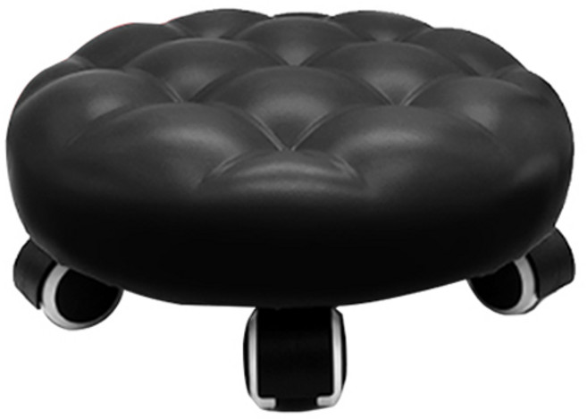 월드크린 플렌티 앉은뱅이 바닥 작업 엠보 의자, 블랙, 1개