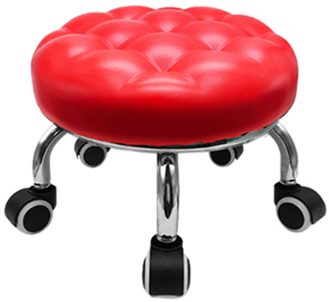 월드크린 플렌티 앉은뱅이 엠보 의자, 레드, 1개