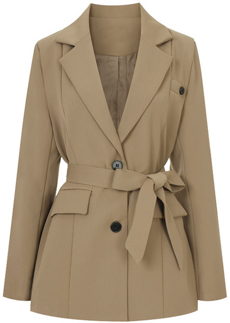 페이지플린 여성용 벨티드 테일러드 자켓 P4CJK005C