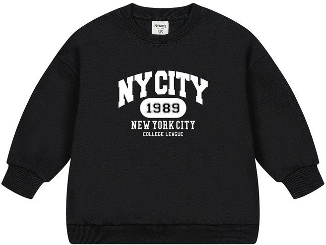 뉴욕꼬맹이 아동용 오버핏 맨투맨 W229