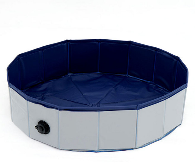 크링클 접이식 애견 물놀이장, 그레이, 1개