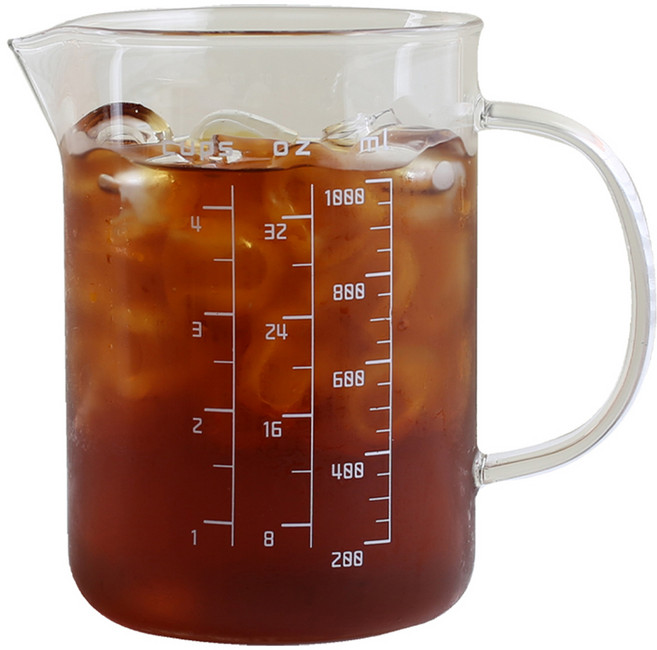 MAKA 내열유리 계량컵 대 MC-03, 투명, 1000ml, 1개