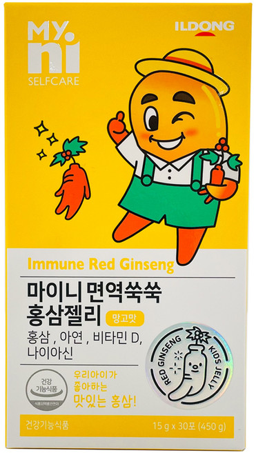 일동제약 마이니 면역쑥쑥 홍삼젤리 30p, 망고맛, 450g, 1개