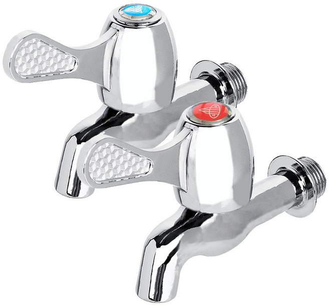 킹원스톱 수도꼭지 냉수 + 온수 세트, 1세트