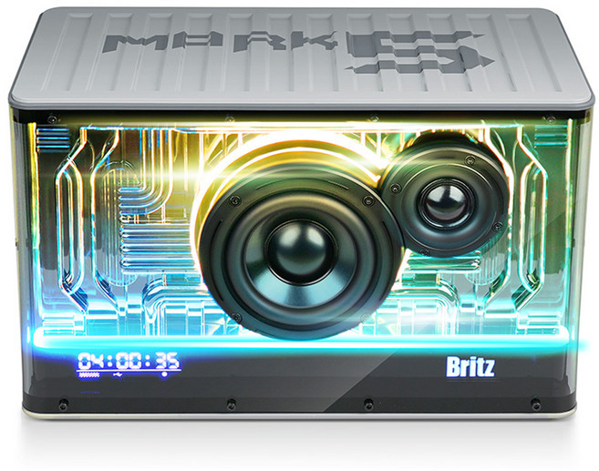 9위 - 브리츠 블루투스 5.3 Hi-Res 스피커 RGB LED, BR-MARK5, 화이트
