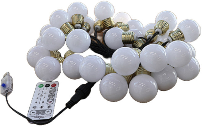 21세기트랜드 USB 화이트캡 골드 빅볼 앵두 전구 6m 30구, 전구색, 1개