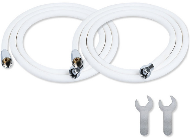 아토젯 에코 샤워호스 튜브형 2p, 화이트, 2m