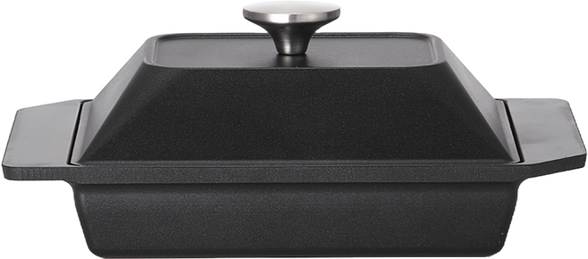 라체나 인덕션 통주물 미니 스팀그릴팬, 29cm, 1개