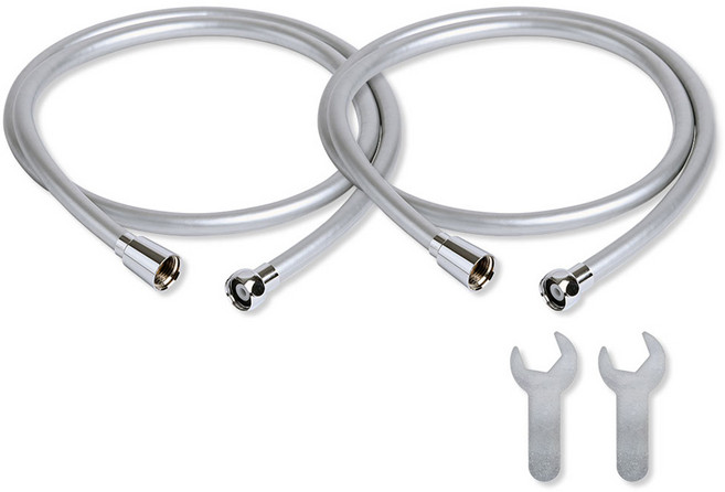 아토젯 에코 샤워호스 2개, 1.5m, 실버