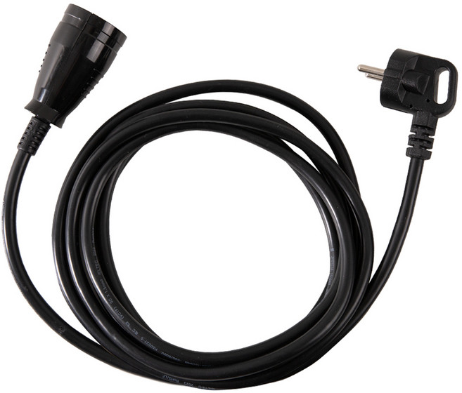 스윗홈 고용량 연장선 멀티탭 원형 1구 HOME-MO16-1L, 10m, 블랙, 1개