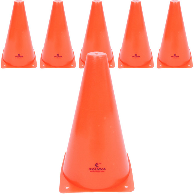 아이워너 훈련용 스포츠콘, 오렌지, 6개