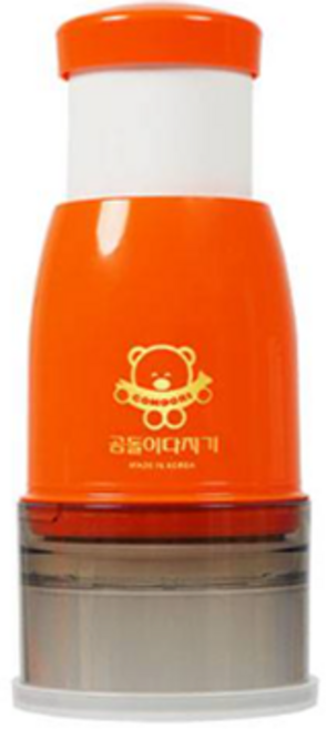 GOMDORI 곰돌이 국산 마늘 야채 고추 다지기, 주황, 1개