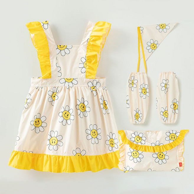 오즈키즈 아동용 프릴데이지 미술가운 세트