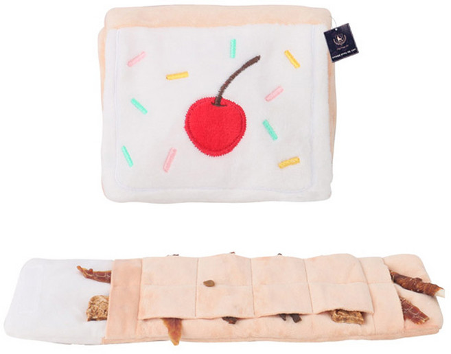 딩동펫 반려동물 체리 바스락 롤 노즈워크 장난감, 혼합색상, 1개