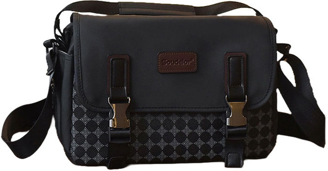 Ez2mk 다기능 대용량 카메라 가방 CB60, 블랙 패턴, 1개