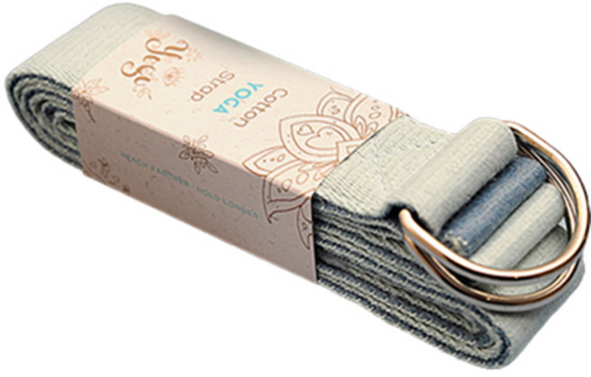 히즈플랜 요가 스트레칭 스트랩, 블루