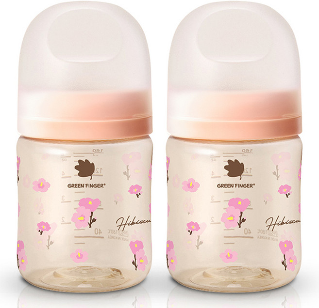 베베그로우 젖병 트윈팩, 무궁화, 160ml, 1세트