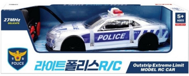 라이트 폴리스 RC카, 혼합색상, 1개